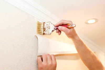 Pose de papier peint à Brochon — revêtements muraux et toiles de verre